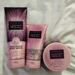 Bath & Body Works Thousand Wishes! Brand new can sell separately or as a set!!